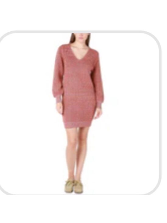 Black Tape Dresses & Skirts - Black Tape Women's Dark‎ Autumn Melange V-Neck Sweater Dress Size XLP